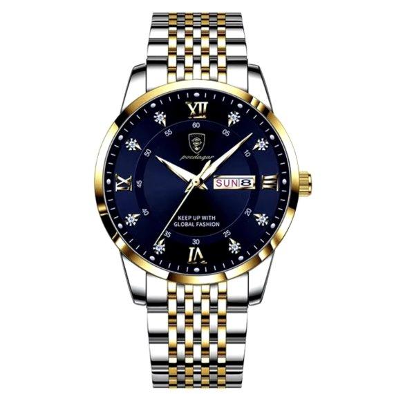 Чоловічий наручний класичний годинник Hemsut Poedagar (Синій), фото 1