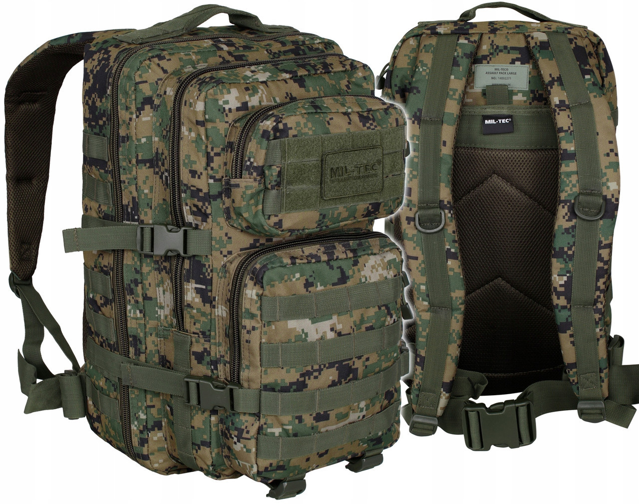 Великий рюкзак Mil-Tec Assault Big Digital Wood 36 л 14002271