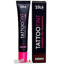 Фарба для брів Zola Tattoo tint 15 мл,Brown