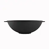 Сковорода чавунна WOK 4,7 л, Ø30 см Brizoll з чавунною кришкою, фото 6