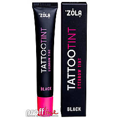 Фарба для брів Zola Tattoo tint 15 мл,Black