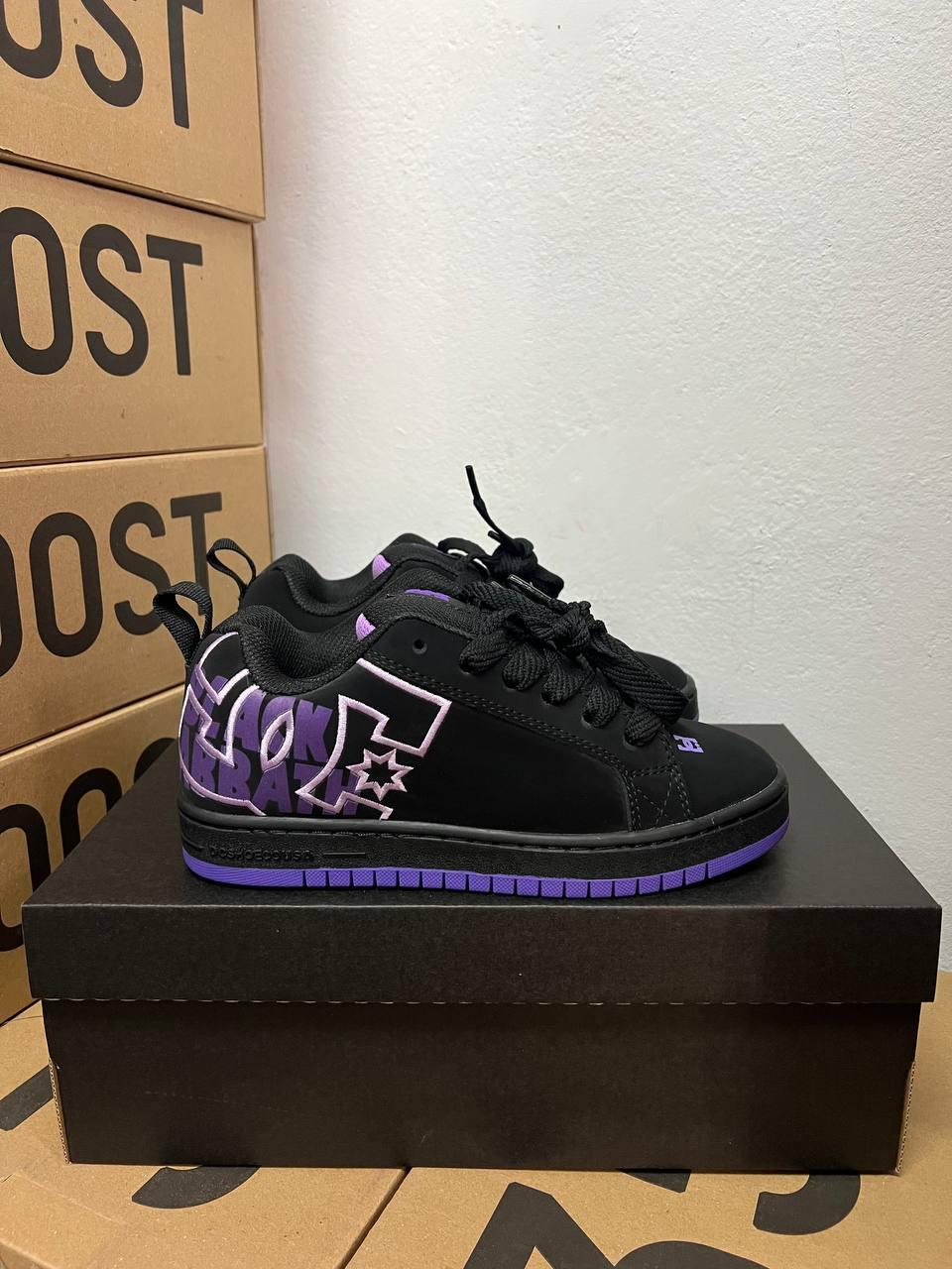 DC Shoes Court Graffik Black Purple 37 40