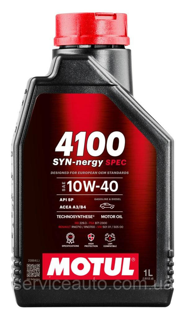 Моторна олива Motul 4100 SYN-NERGY SPEC SAE 10W40, 1L