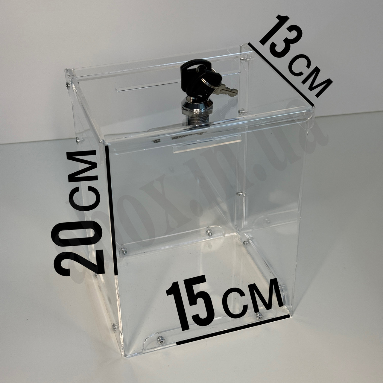 Бокс для збору коштів 200Х150Х130