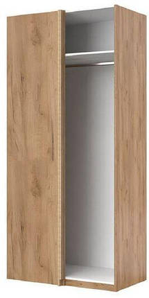 Шафа Асті / Asti приставна Кут-90 2106х1000х550мм дуб крафт + білий глянець Миро-Марк, фото 2