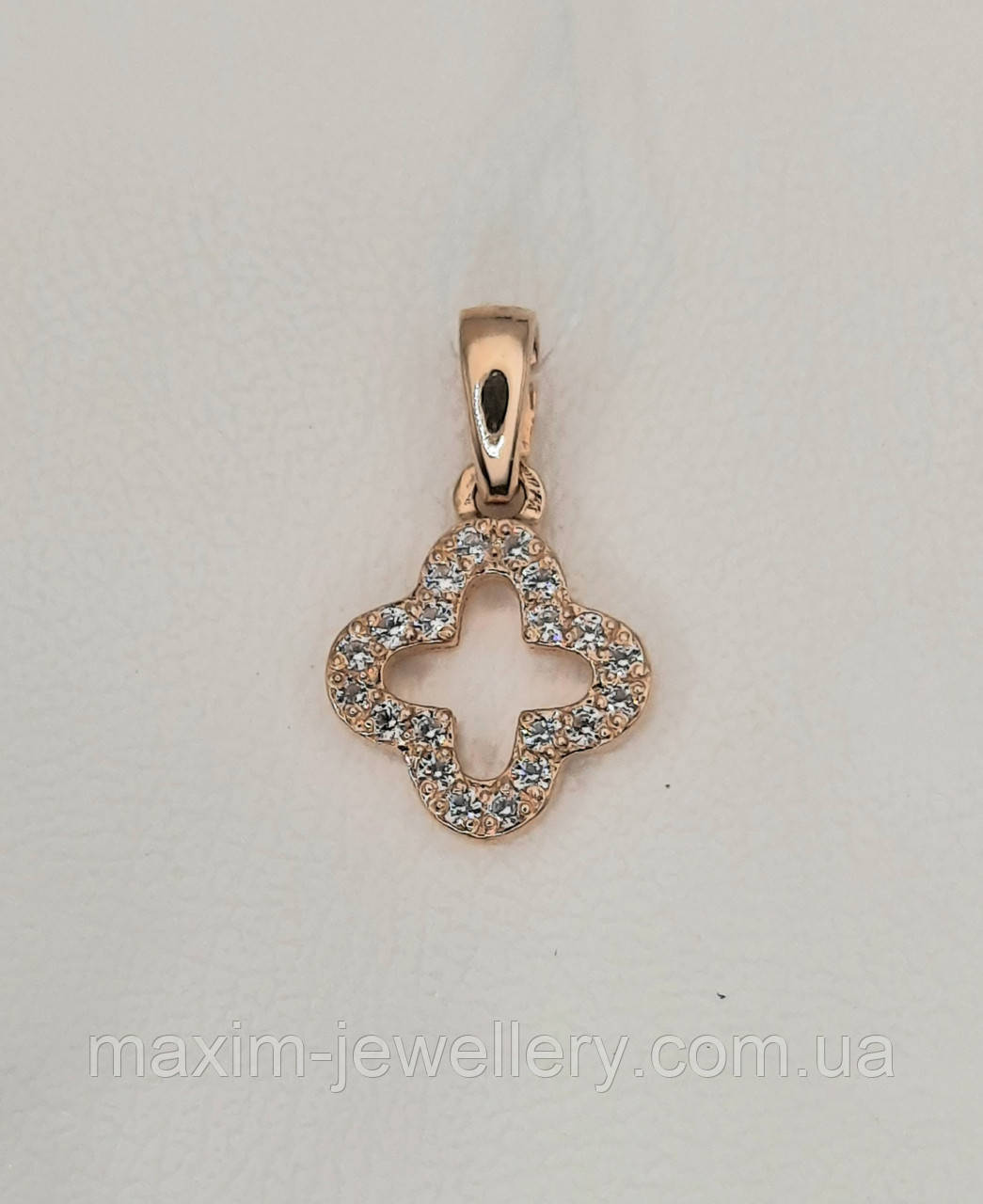 Підвіска "Клевер" із золота, фото 1