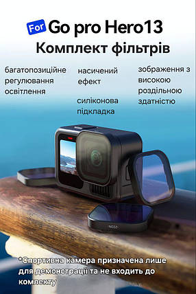 Набір аксесуарів TELESIN для GoPro Hero 13, фото 1