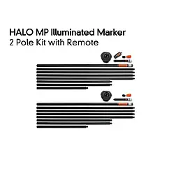 Набір атроп Fox Halo Illuminated Marker Pole 2 Pole Kit Including Remote Багатобарвний14 м