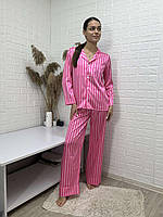 Жіноча піжама зі штанами в смужку