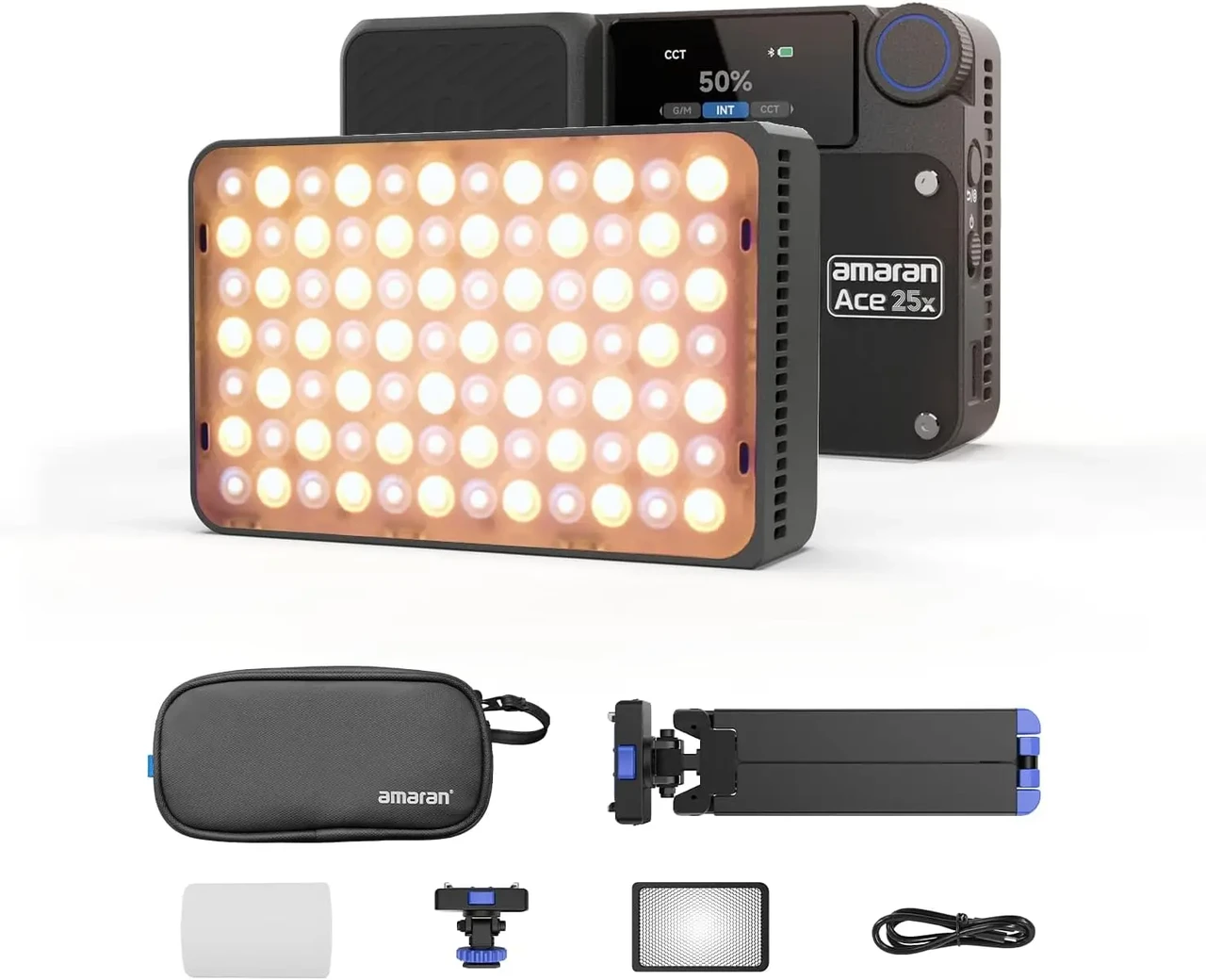 Світло Aputure Amaran Ace 25x Kit Bi-Color LED Light Panel (Charcoal) (ACE25XKIT) (MP0206000Y)
