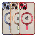 Чохол TPU Metallic Full Camera with Magsafe для iPhone 15 Колір Silver, фото 2
