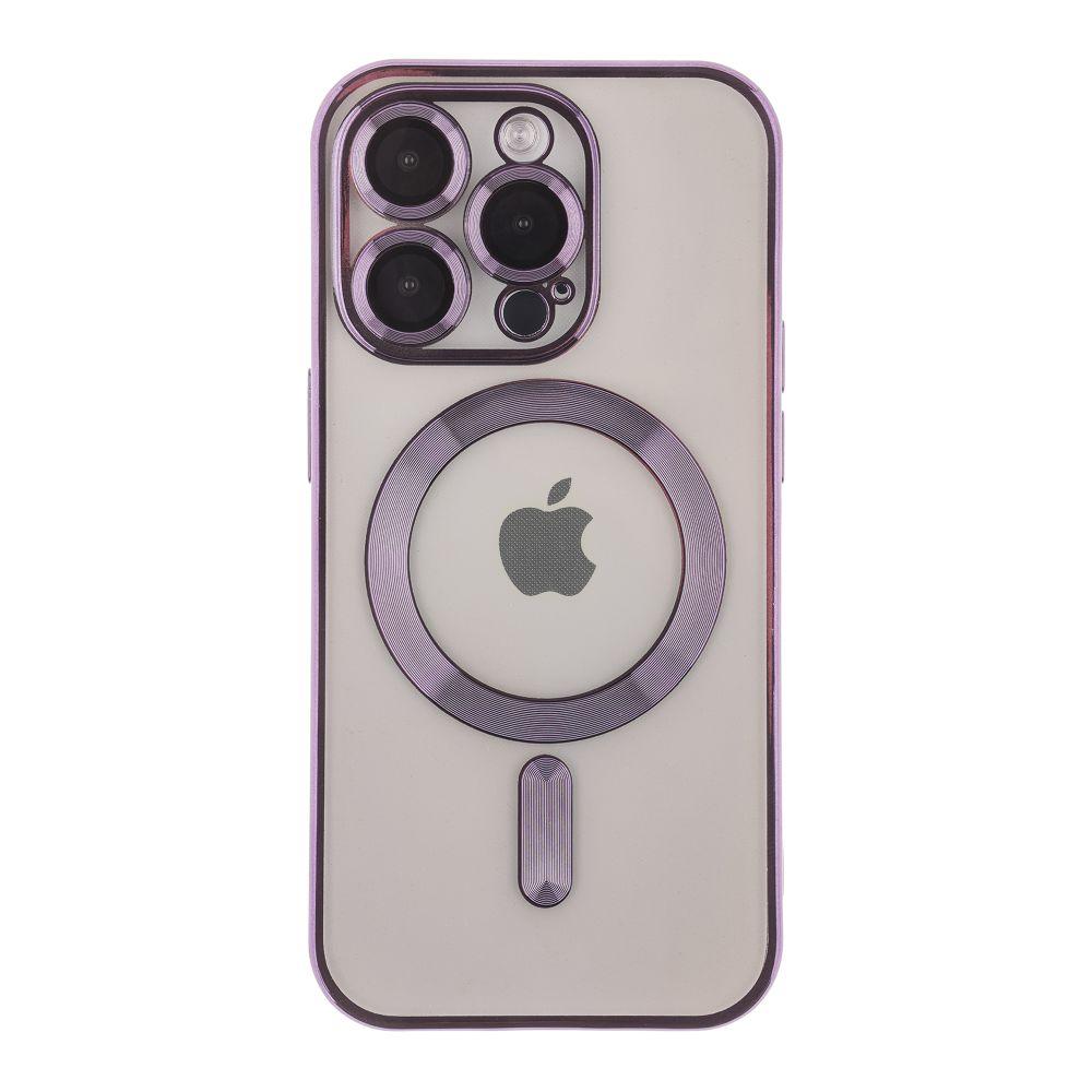 Чохол TPU Metallic Full Camera with Magsafe для iPhone 13 Pro Max Колір Dark Purple, фото 1