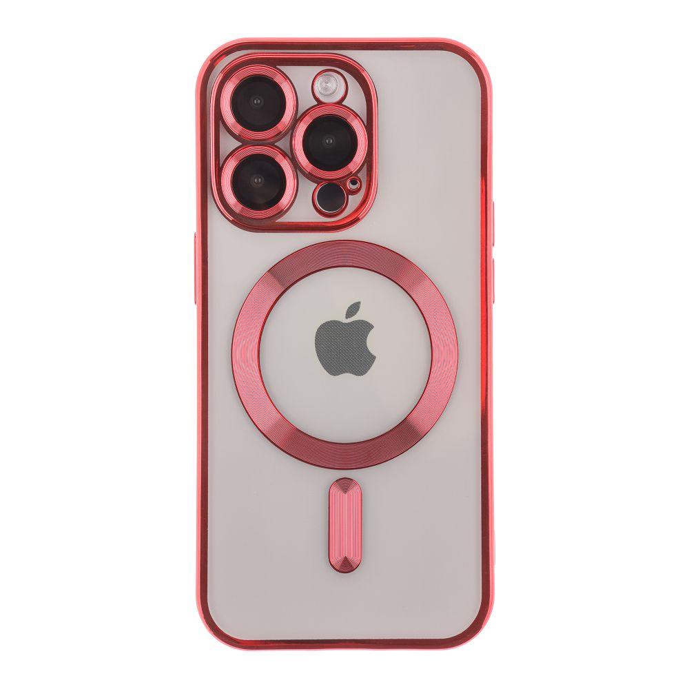 Чохол TPU Metallic Full Camera with Magsafe для iPhone 13 Pro Max Колір Red, фото 1