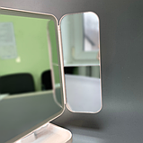 Дзеркало з підсвіткою для макіяжу, зеркало з підсвіткою настільне, дзеркало косметичне білий (3300), фото 9