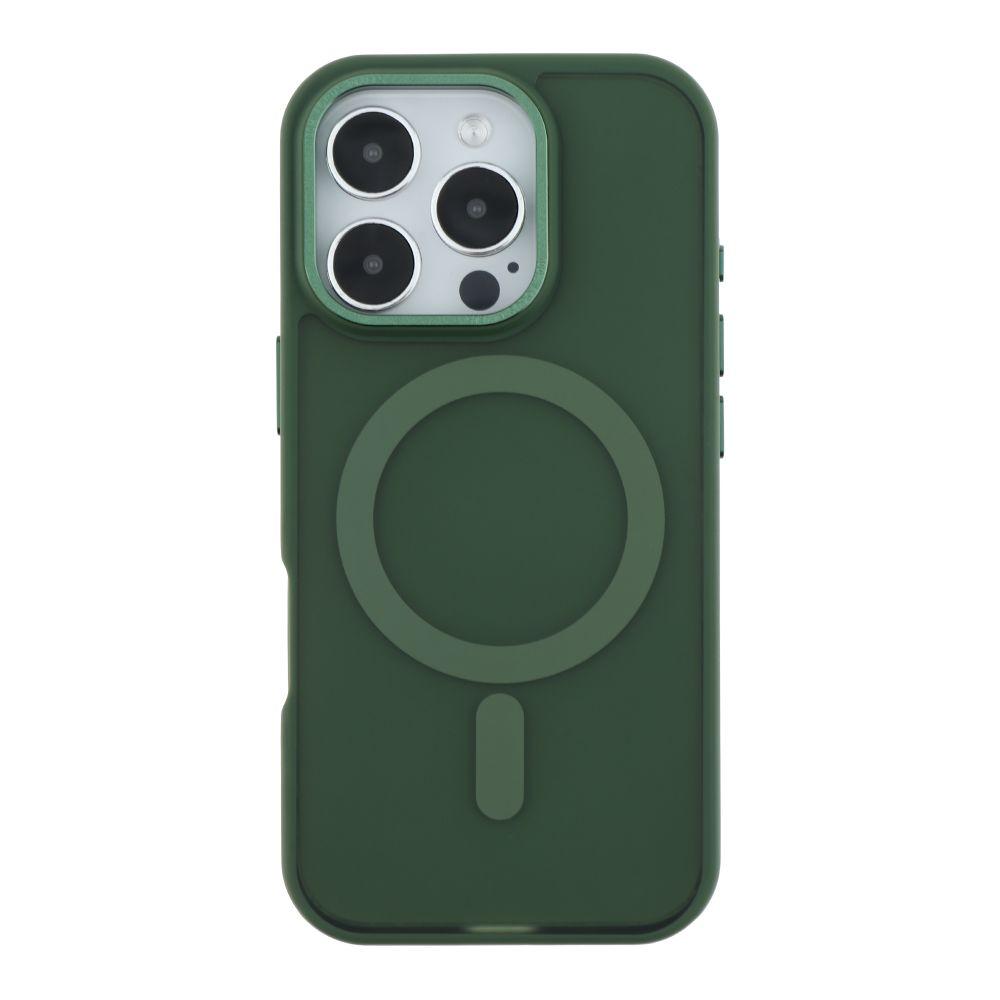 Чохол TPU+PC Goldencis Matte with MagSafe для iPhone 16 Pro Max Колір Dark Green