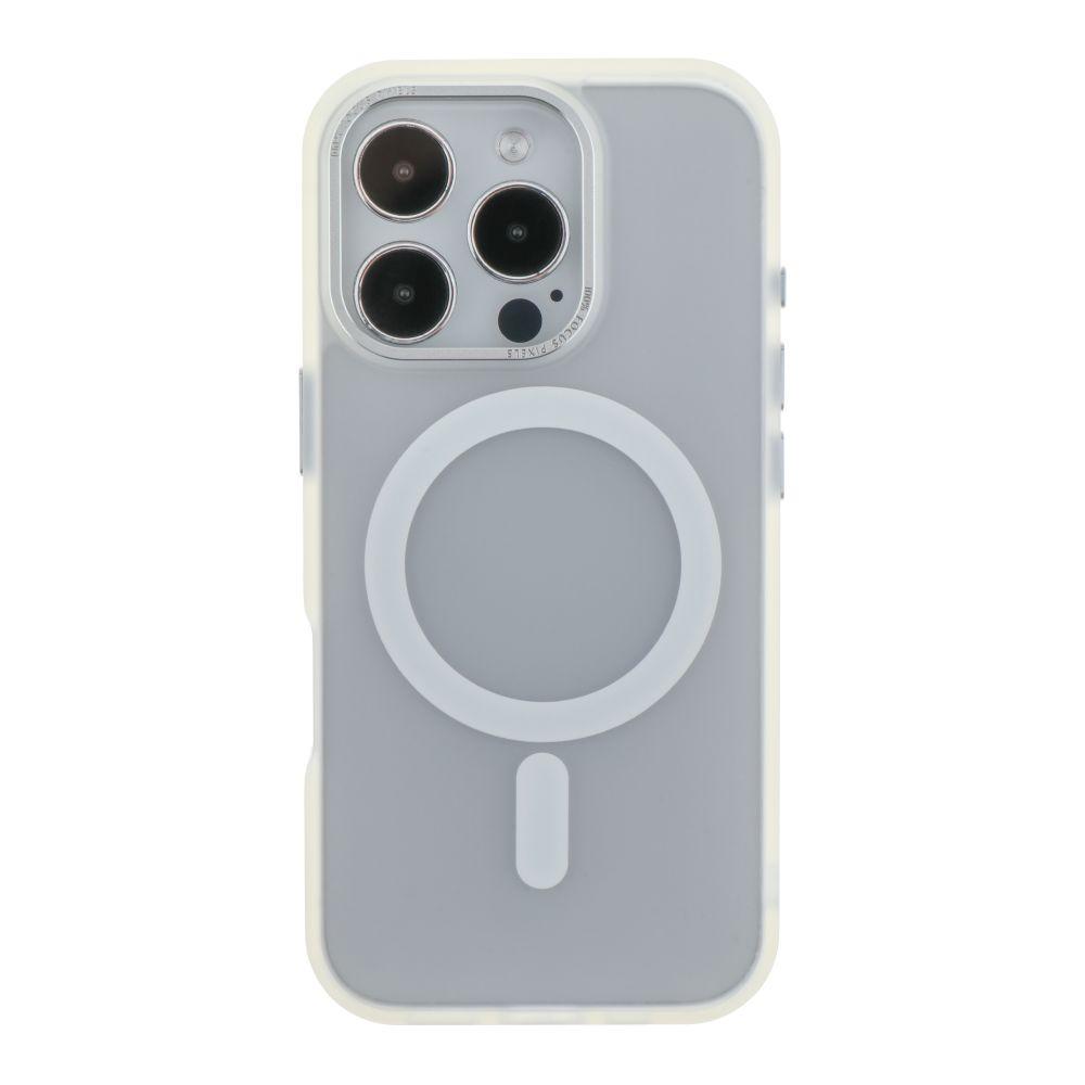 Чохол TPU+PC Goldencis Matte with MagSafe для iPhone 16 Pro Колір White