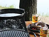 Сковорода чавунна WOK 4,7 л, Ø30 см Brizoll з кришкою-сковородою, фото 10