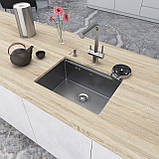 Кухонна мийка Nett NS-5742 нержавіюча прихована 3.0/1.0, фото 2