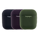 Футляр TPU Spigen Leather Armor для Airpods 1/2 Колір Dark Green, фото 2