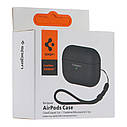 Футляр TPU Spigen Leather Armor для Airpods 1/2 Колір Black, фото 3