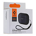Футляр TPU Spigen Leather Armor для Airpods 1/2 Колір Dark Green, фото 4
