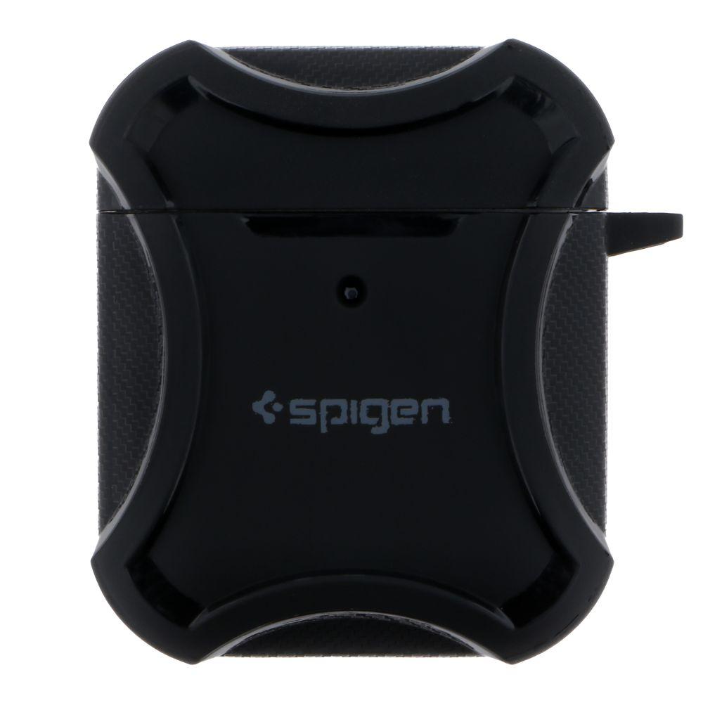 Футляр TPU Spigen DuraPro Flex with Hook для Airpods 1/2 Колір Black, фото 1