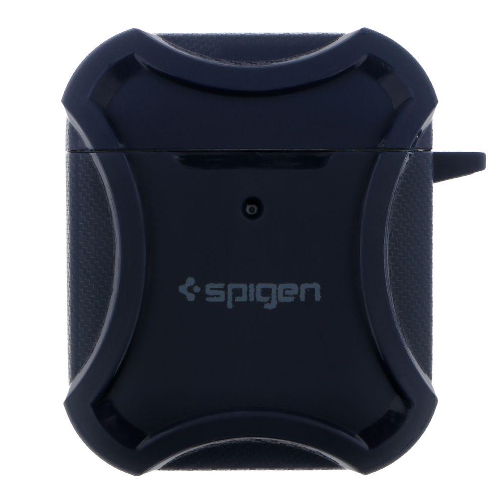 Футляр TPU Spigen DuraPro Flex with Hook для Airpods 1/2 Колір Blue, фото 1