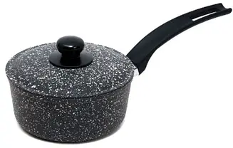 Ківш алюмінієвий з кришкою Talko 16 см 1.2 літри з антипригарним покриттям AD60161