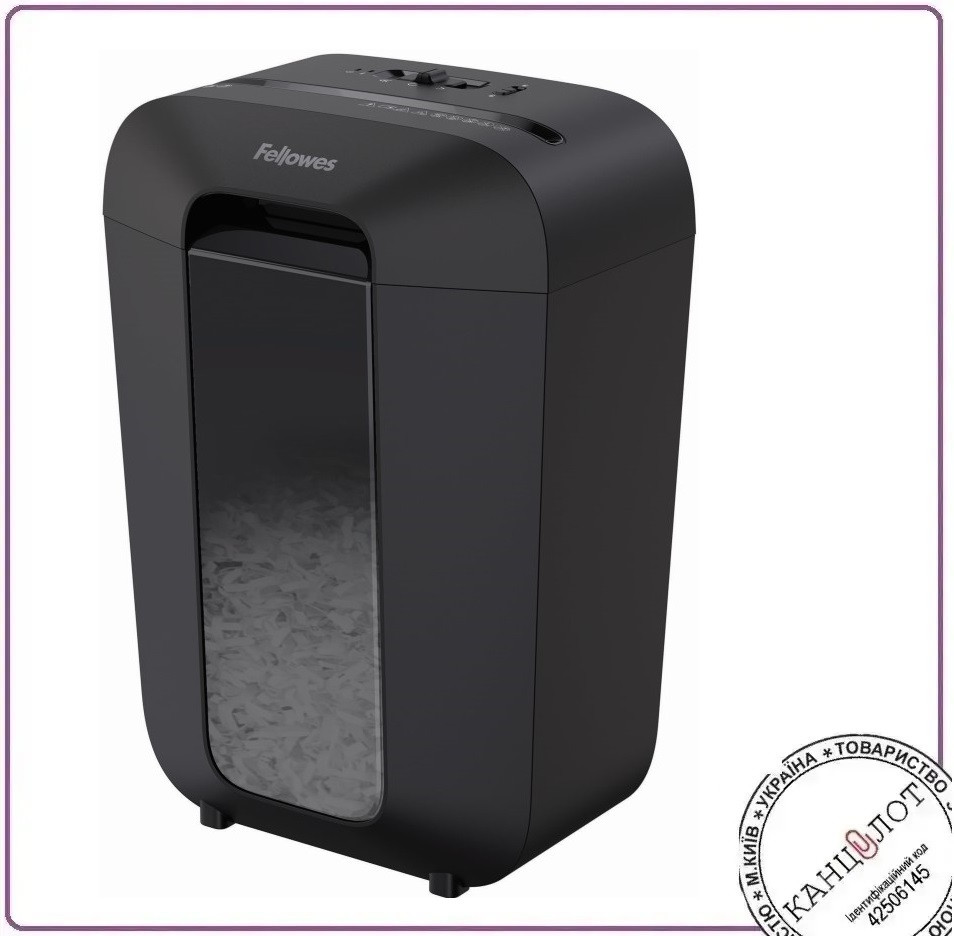 Шредер. Знищувач документів FELLOWES LX70 black, 11 арк, секр. P-4 (арт. f.U4407501)