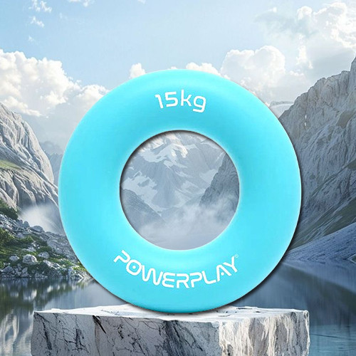 Еспандер кистьовий силіконовий PowerPlay PP-4324 Hand Grip Ring Light 15 кг. Блакитний