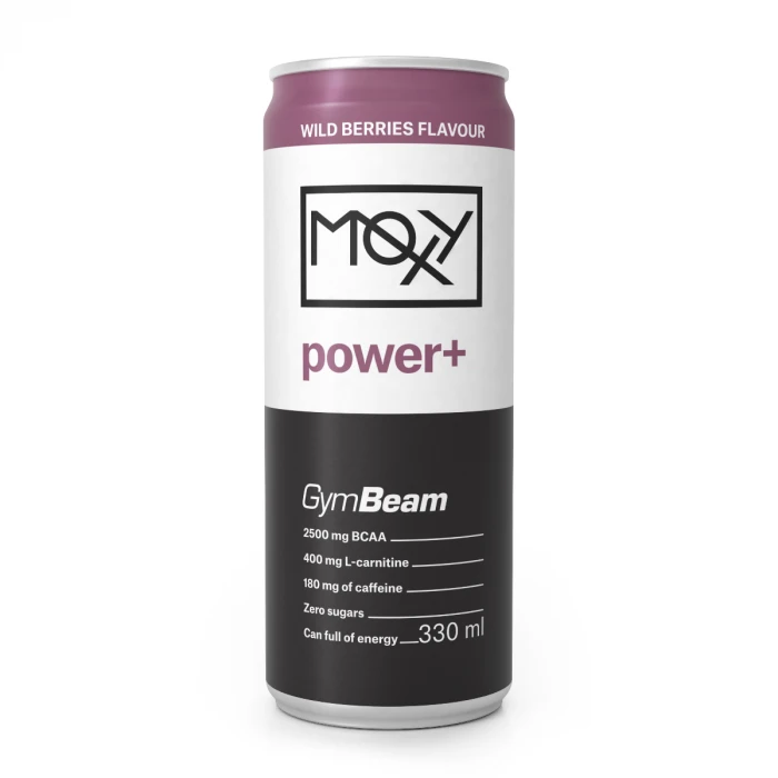 Енергетичний напій MOXY Power+ GymBeam, 330 мл, Дикі ягоди