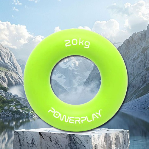 Еспандер кистьовий силіконовий PowerPlay PP-4324 Hand Grip Ring Medium 20 кг. Зелений