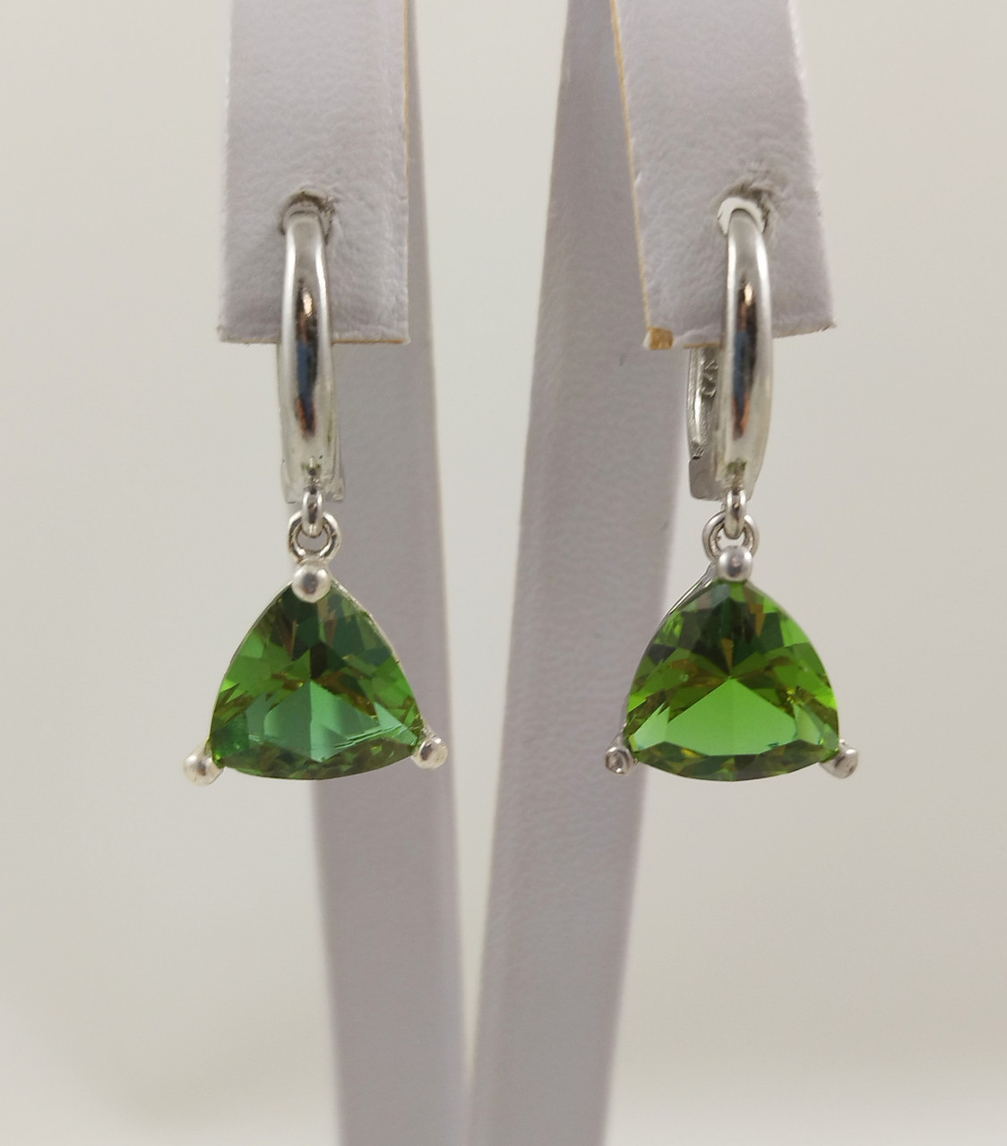 Сережки срібні з султанітом С201-слт, фото 1