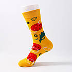 Подарунковий набір шкарпеток "Піца томат" 4 пари. Подарунковий бокс із яскравими шкарпетками "Піца", фото 3