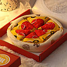 Подарунковий набір шкарпеток "Піца томат" 4 пари. Подарунковий бокс із яскравими шкарпетками "Піца", фото 4