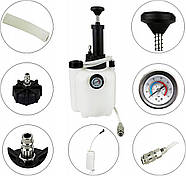 Установка для заміни гальмівної рідини з ручним насосом (2.5 л) 2 бар F14102, фото 7