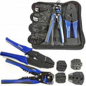 Набір для обтискання клем + знімач ізоляції Silver 11073