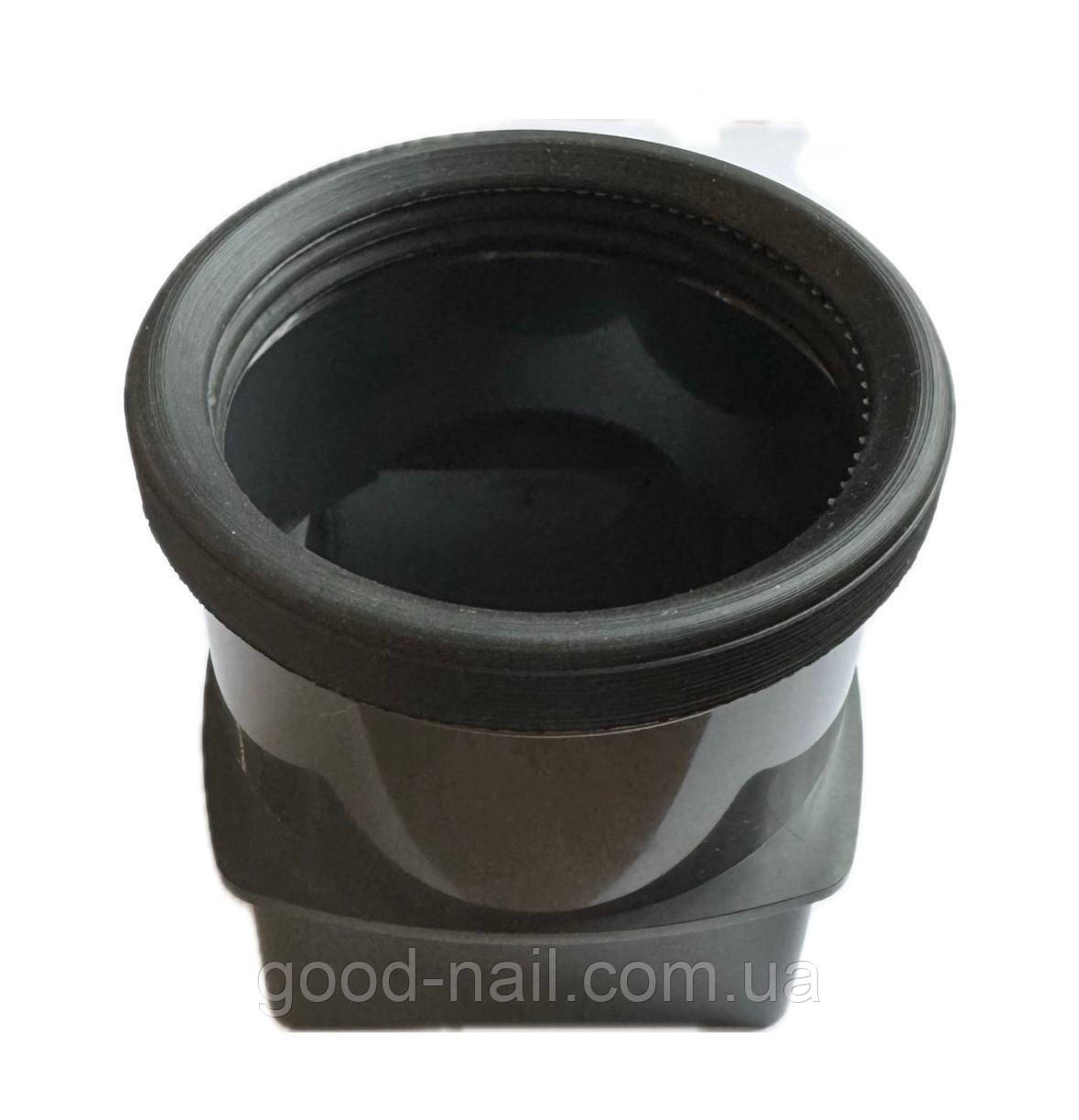 Перехідник  квадратної труби в круглу (80/80/90) пластикової водостічної системи KROP 135\80мм, фото 1