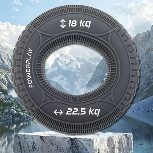 Еспандер кистьовий силіконовий PowerPlay PP-4330 Hand Grip Loops Medium 18-22,5-36 кг. Сірий
