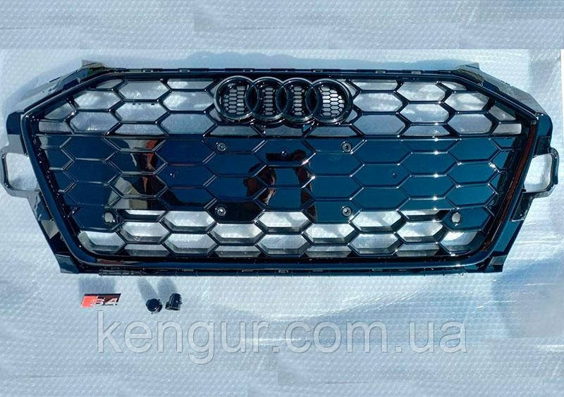 Решітка радіатора, стиль Black sport Audi A4 2020+