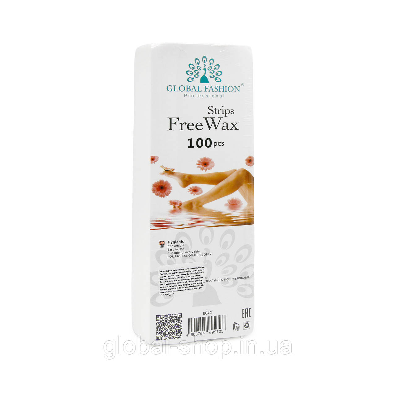 Смужки папір Global для депіляції, 100 шт.