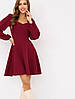 Універсальне молодіжне коротке плаття на всі випадки, бордове, фото 6