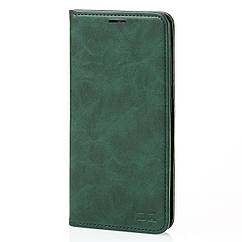 Чохол-книга DC ELEGANT для Samsung S20 FE темно-зелений