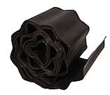 Бордюрна пластикова стрічка 15 см 9 метрів коричнева VARTCO (Польща), фото 3