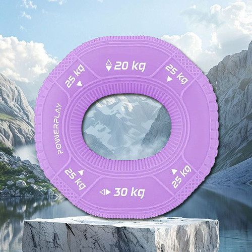 Еспандер кистьовий силіконовий PowerPlay PP-4331 Hand Grip Medium 20-25-30 кг. Фіолетовий