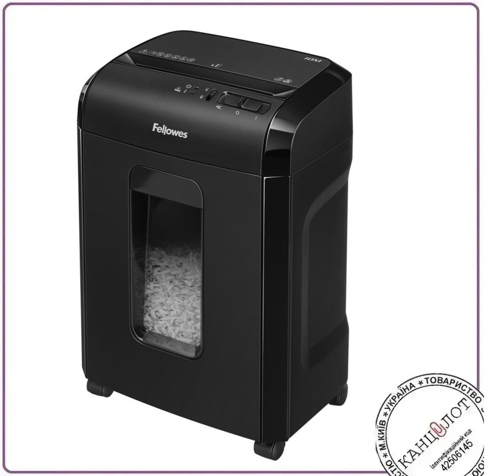 Шредер. Знищувач документів FELLOWES 10M, 10 арк, секр. P-5 (арт. F.U4630601)