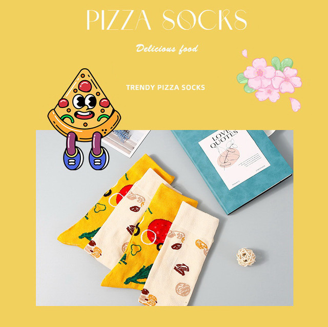 Носки подарочные "Пицца томат". Подарочный бокс c яркими носками "Пицца", набор креативных носков 4 пары Носки подарочные "Пицца томат". Подарочный бокс c яркими носками "Пицца", набор креативных носков 4 пары