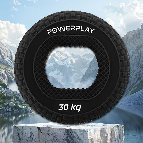 Еспандер кистьовий силіконовий PowerPlay PP-4333 Hand Grip Hard 30 кг. Чорний, фото 1