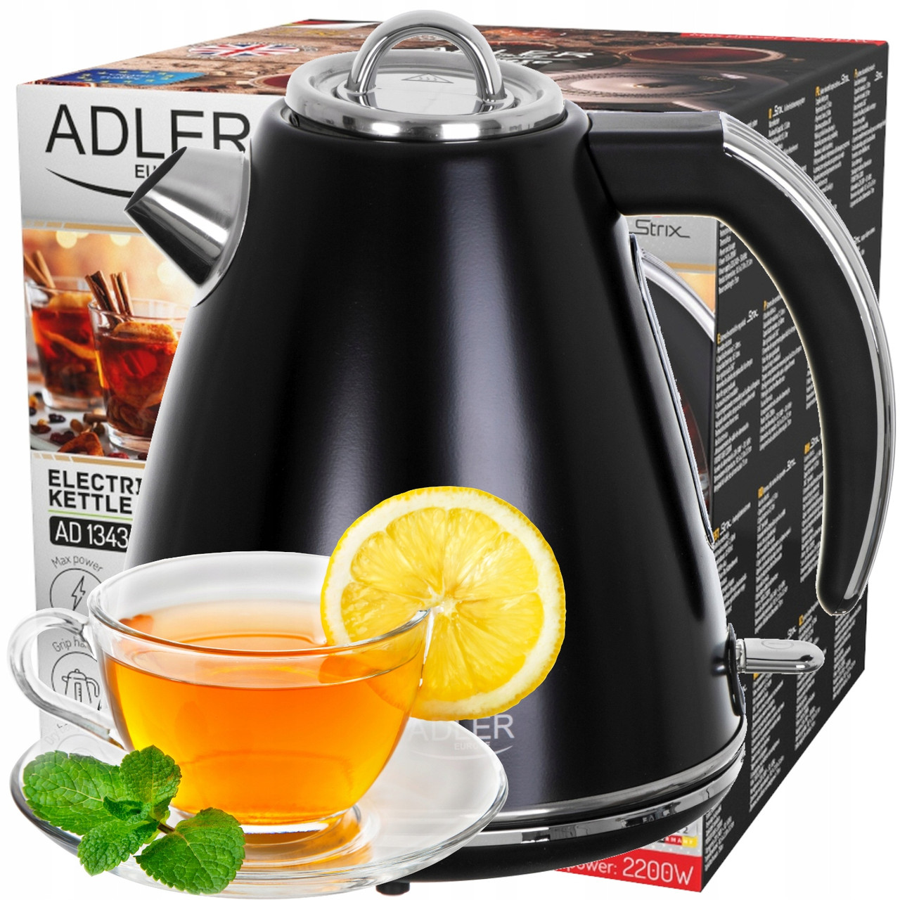 Електрочайник Adler AD 1343 Black