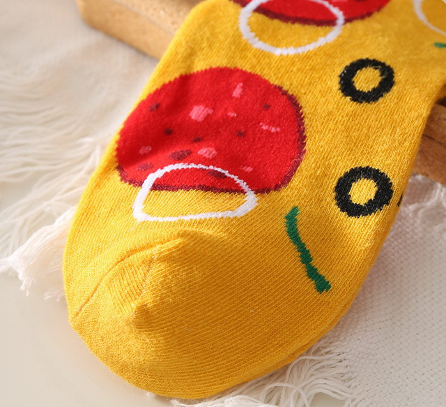 Носки подарочные "Пицца томат". Подарочный бокс c яркими носками "Пицца", набор креативных носков 4 пары Носки подарочные "Пицца томат". Подарочный бокс c яркими носками "Пицца", набор креативных носков 4 пары